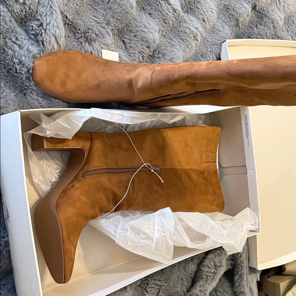 a new day Tan Heeled Boots